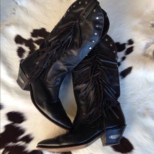 Code West Vintage Fringe Western Boots